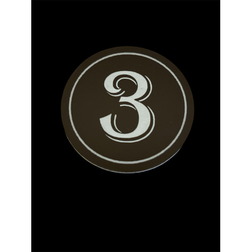 Numéro de boite aux lettres rond