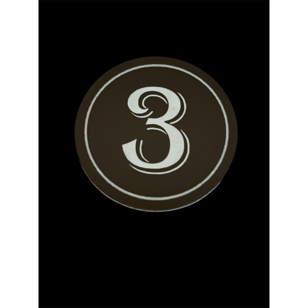 Numéro de boite aux lettres rond