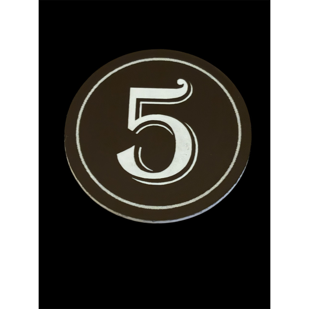 Numéro de boite aux lettres rond