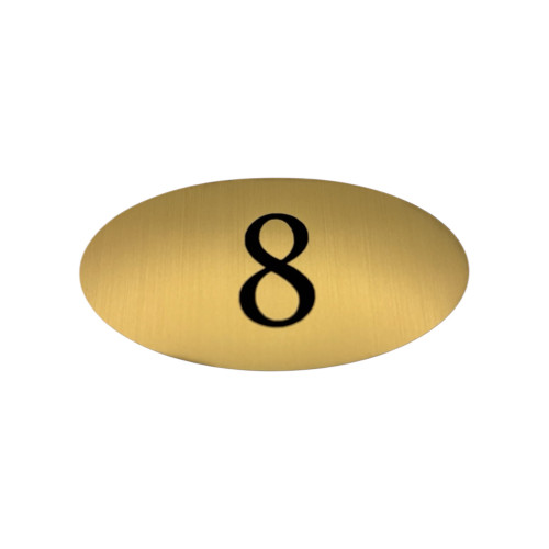 Numéro de boite aux lettres ovale