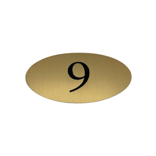 Numéro de boite aux lettres ovale