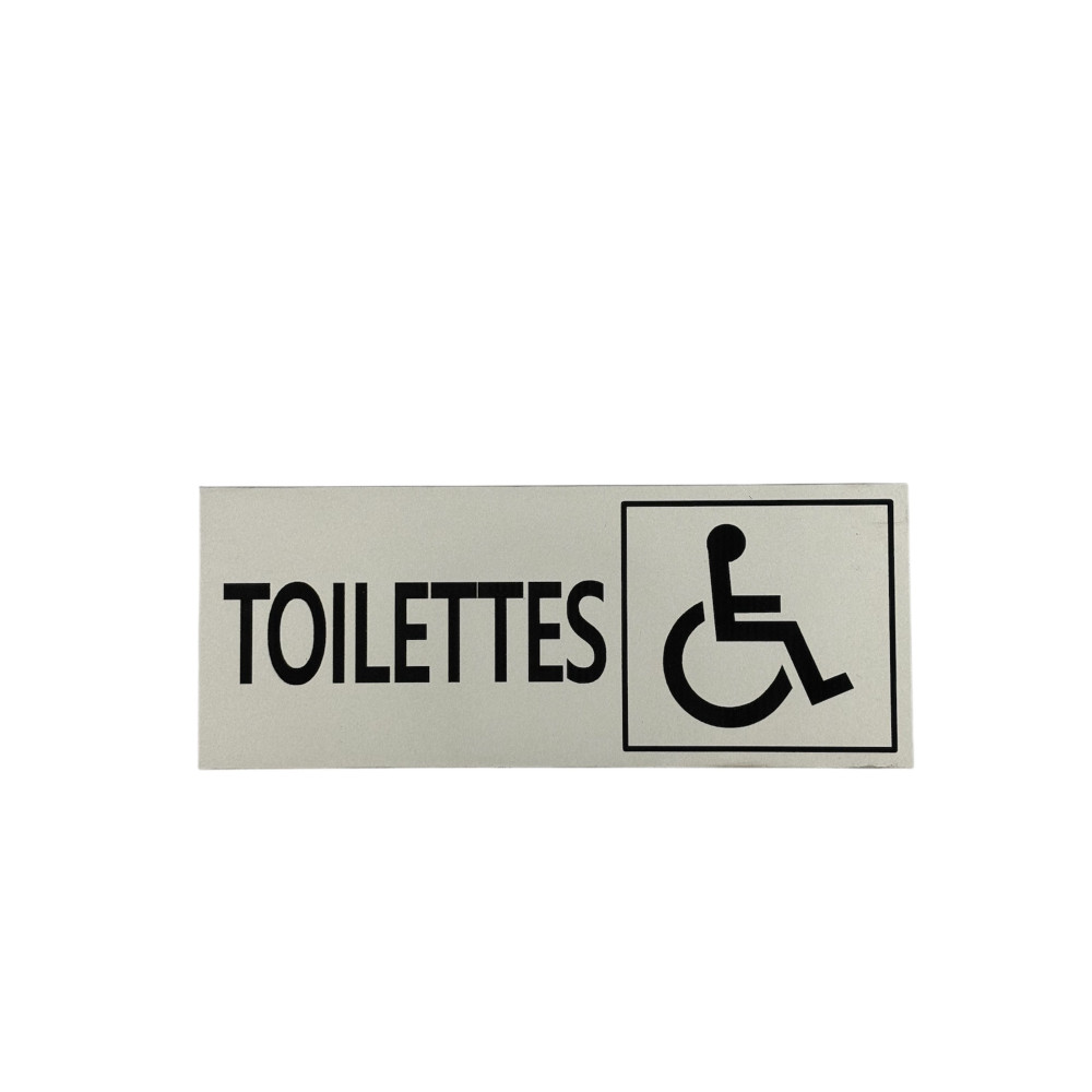 Pictogramme pour porte  " toilettes handicapé "