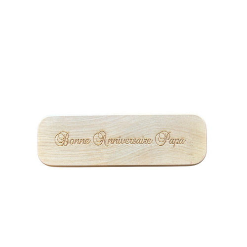 Ensemble écrin bois avec stylo bois à personnaliser