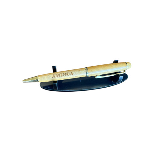 Stylo  bois/doré à personnaliser