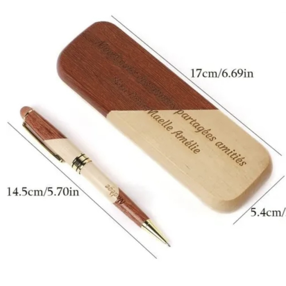 Ensemble stylo et écrin de luxe à personnaliser