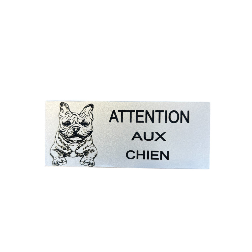 plaque " attention au chien "