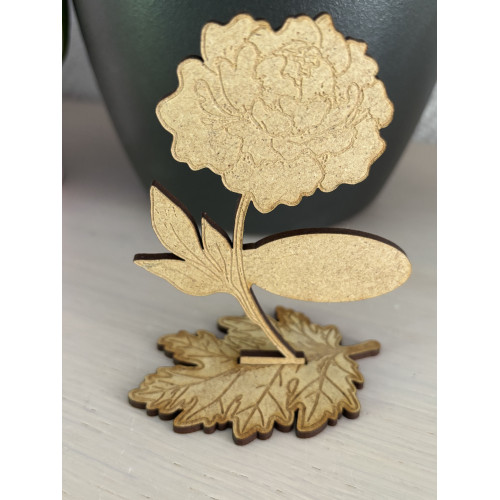 Marque place en forme de fleur à personnaliser