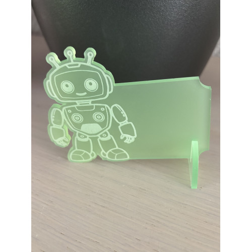 Marque place robot à personnaliser