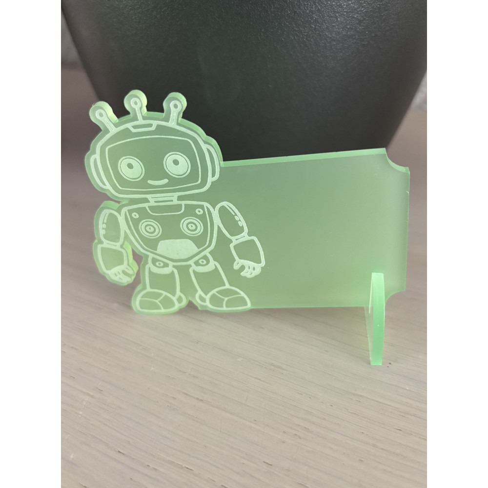 Marque place robot à personnaliser