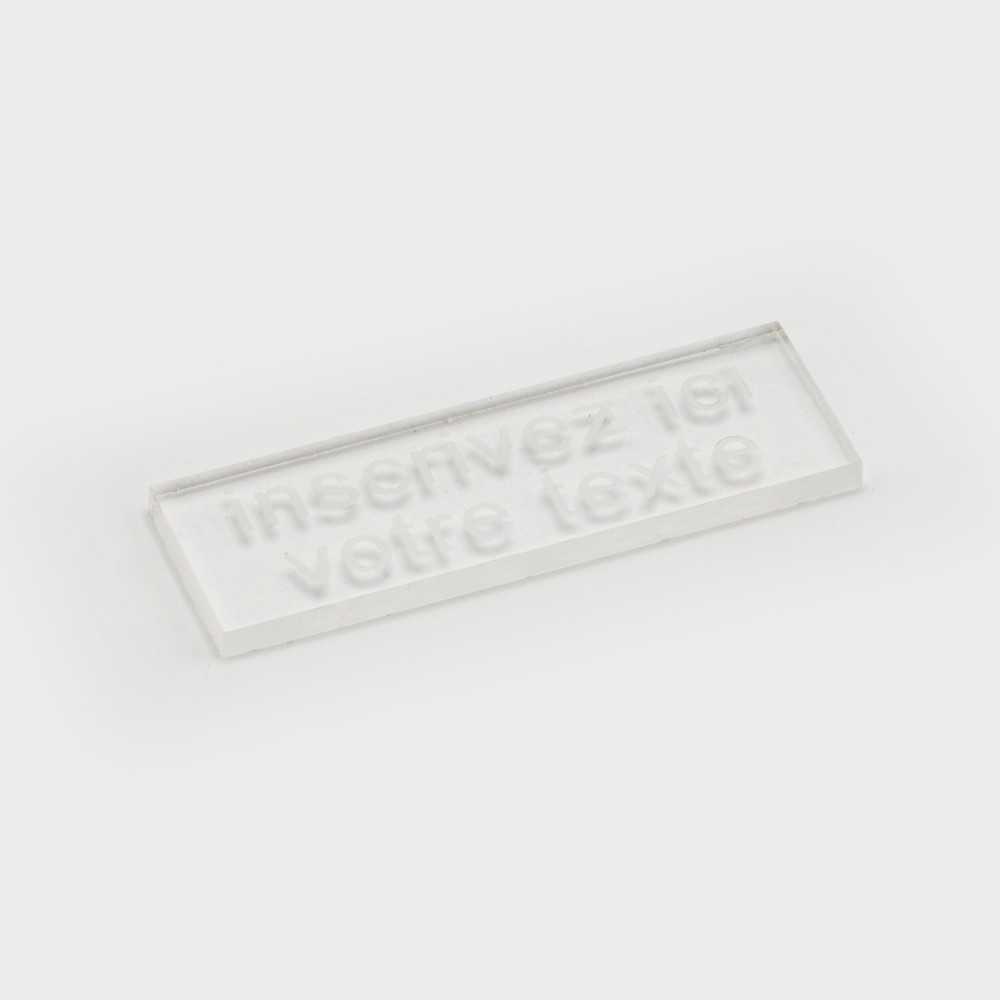 plaque en plexiglas blanc  à personnaliser