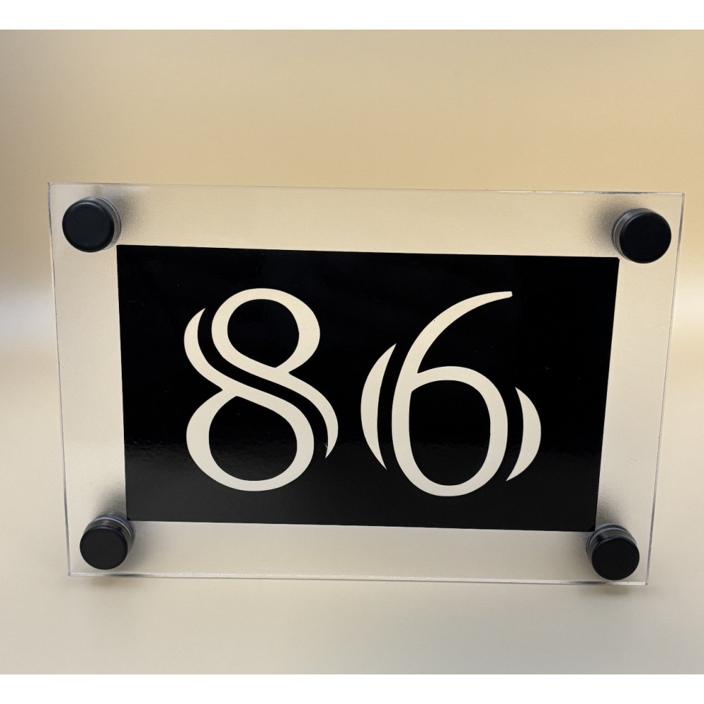 Plaque numéro de maison pour mur et façade à personnaliser