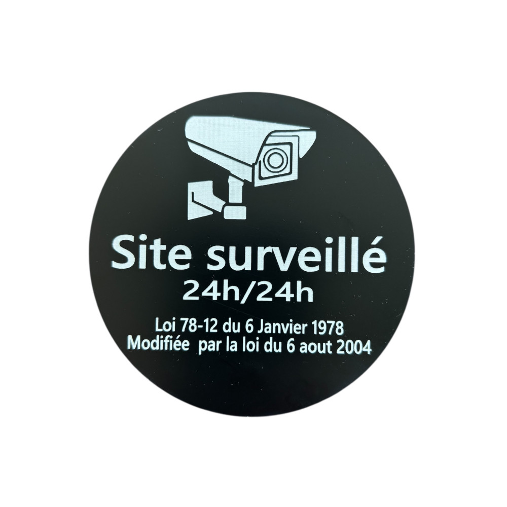 Pictogramme de signalisation d'une vidéo surveillance