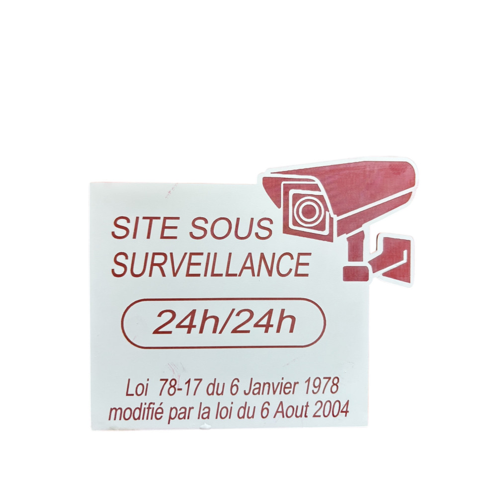 Pictogramme de signalisation d'une vidéo surveillance