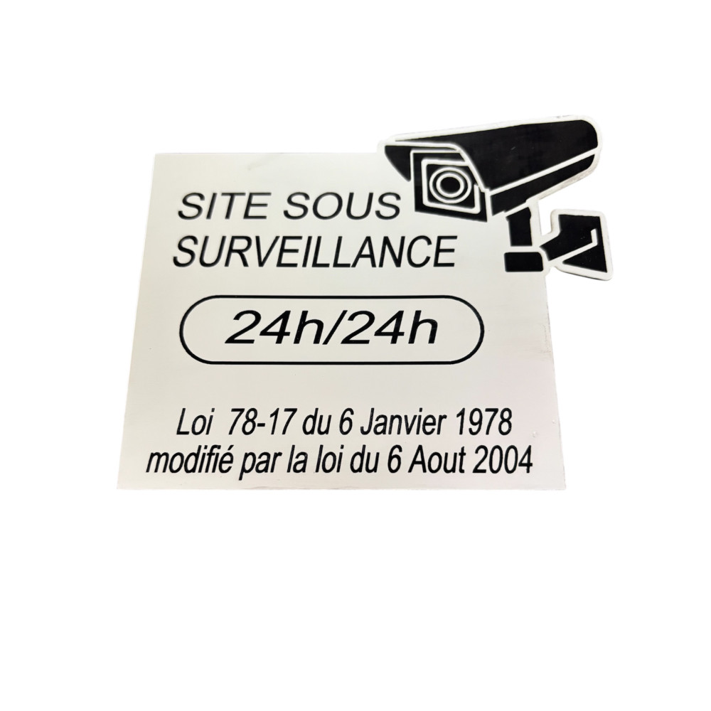 Pictogramme de signalisation d'une vidéo surveillance