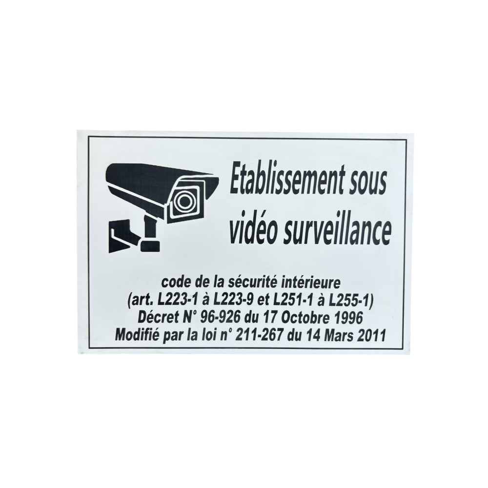 Pictogramme de signalisation d'une vidéo surveillance