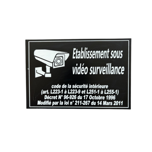 Pictogramme de signalisation d'une vidéo surveillance