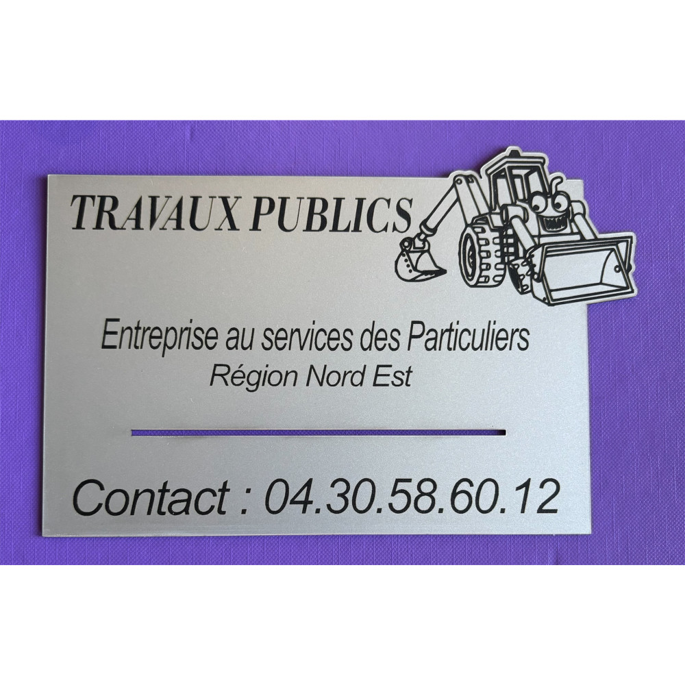 plaque professionnel d'immeuble ou commerce