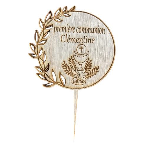 Topper cake en bois à personnaliser très simplement