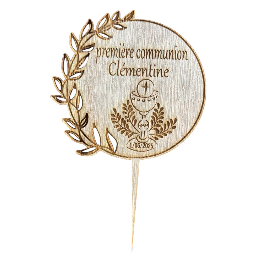 Topper cake en bois à personnaliser très simplement
