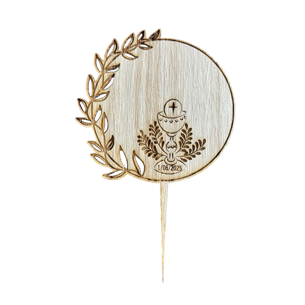 Topper cake en bois à personnaliser très simplement