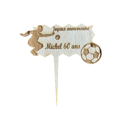 Décoration de pâtisserie en bois à personnaliser