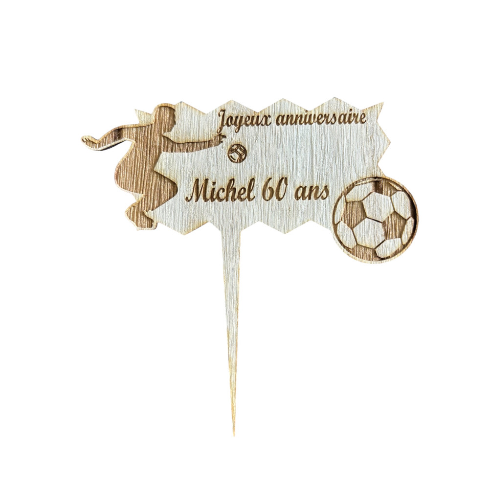 Décoration de pâtisserie en bois à personnaliser