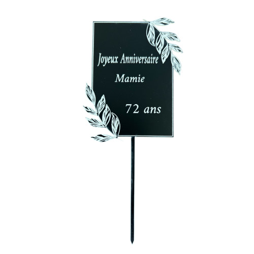 Décoration en PVC  rectangulaire à personnaliser