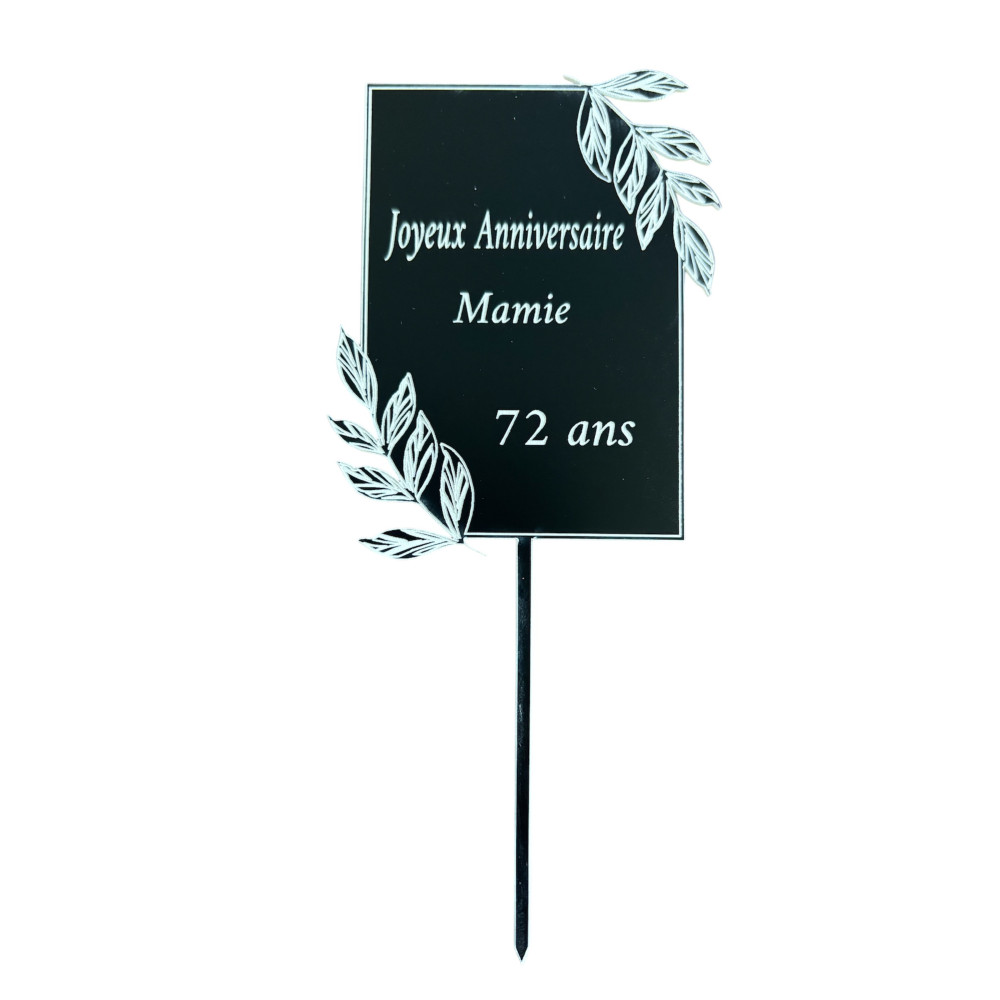 Décoration en PVC  rectangulaire à personnaliser