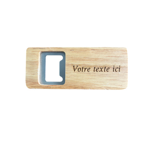 Décapsuleur en bois à personnaliser
