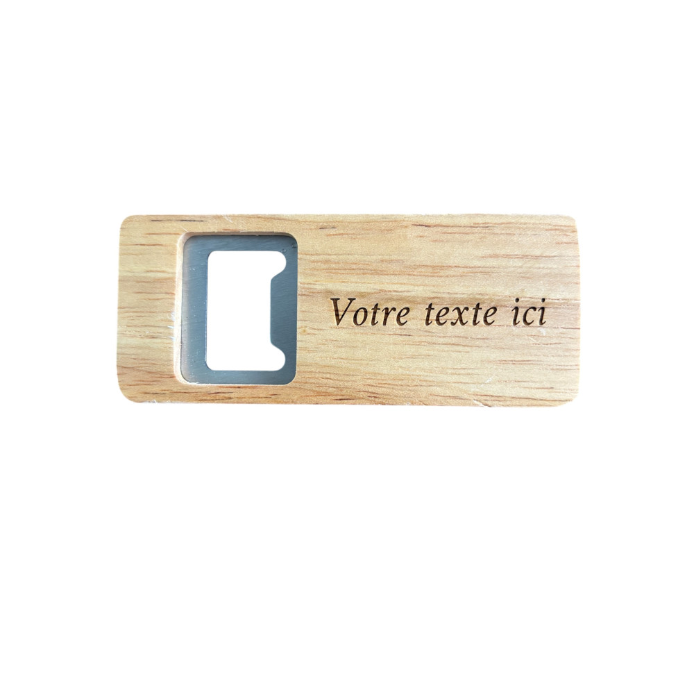 Décapsuleur en bois à personnaliser