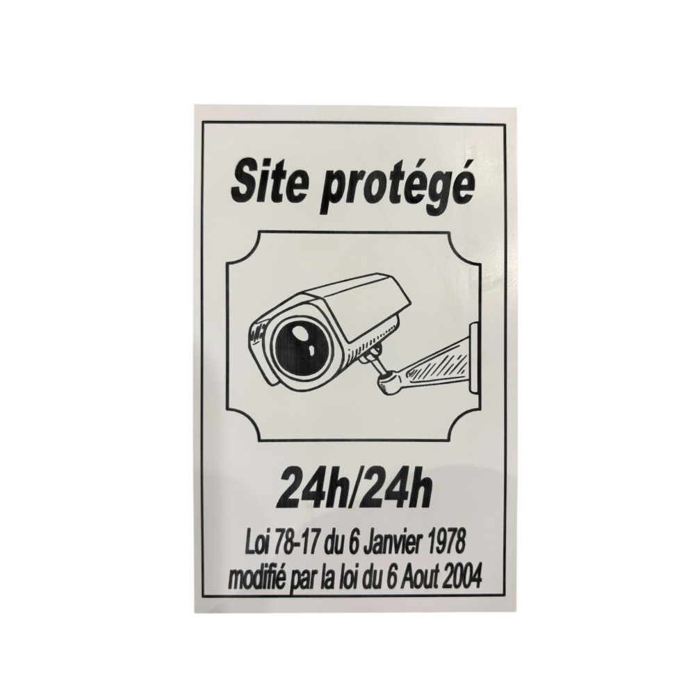 Pictogramme de signalisation d'une vidéo surveillance