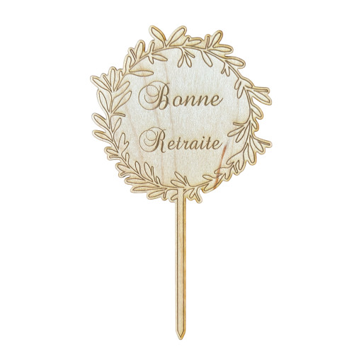 Décoration en bois à personnaliser pour vos pâtisseries