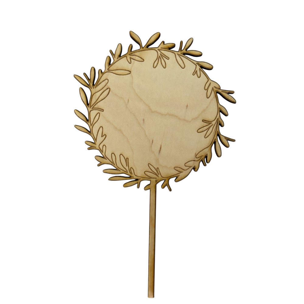 Décoration en bois à personnaliser pour vos pâtisseries