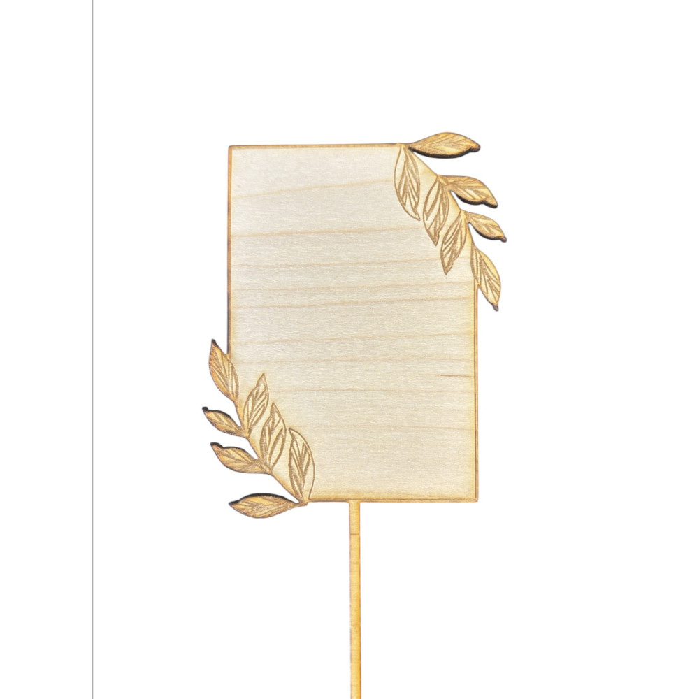 Décoration de pâtisserie en bois à personnaliser