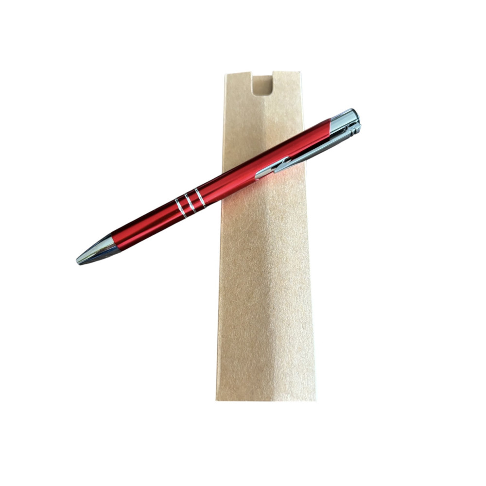 Stylo aluminium Rouge à personnaliser