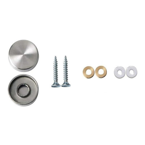 lot de 4 bouchons caches vis acier inoxydable