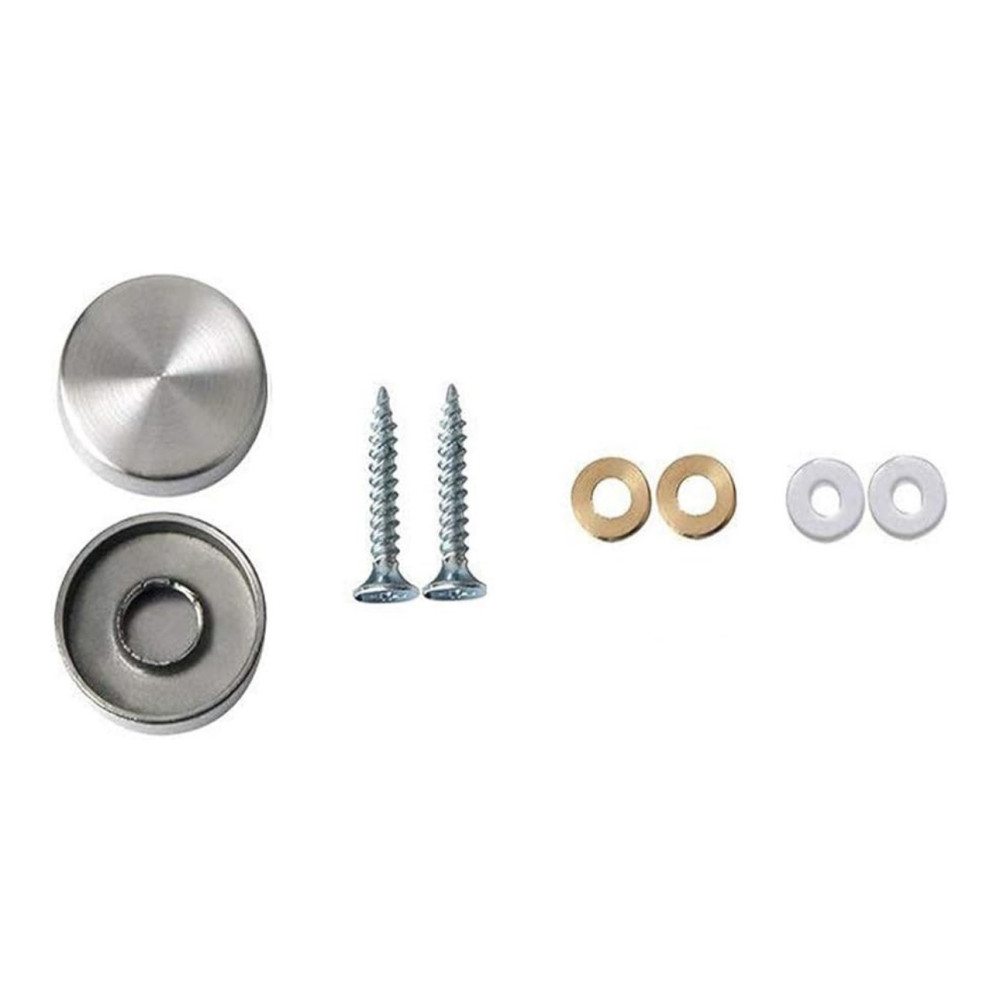 lot de 4 bouchons caches vis acier inoxydable