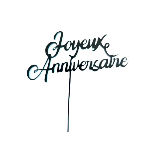 Topper cake en plastique personnalisable