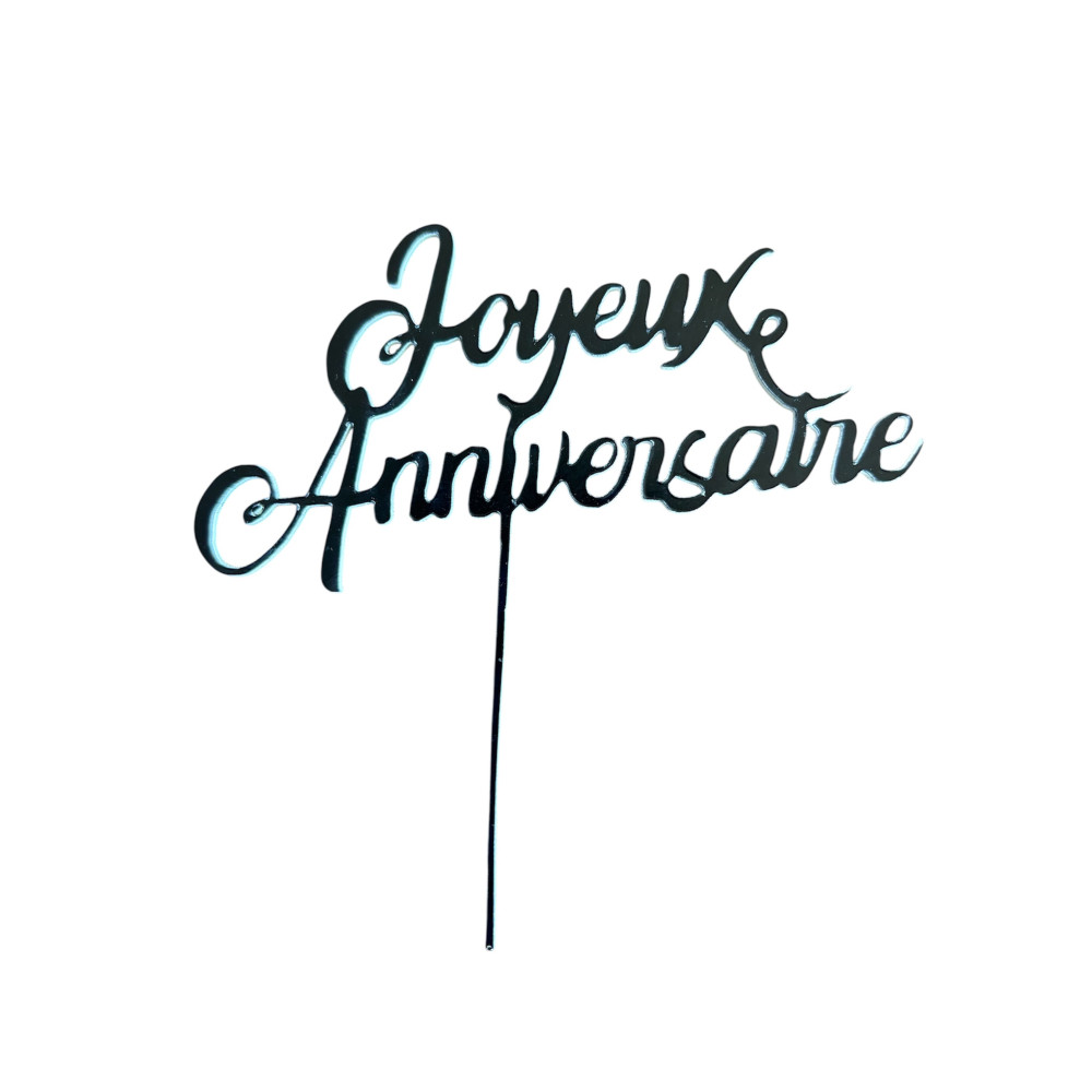 Topper cake en plastique personnalisable