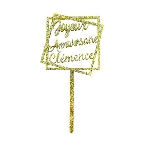 Cake topper à personnaliser