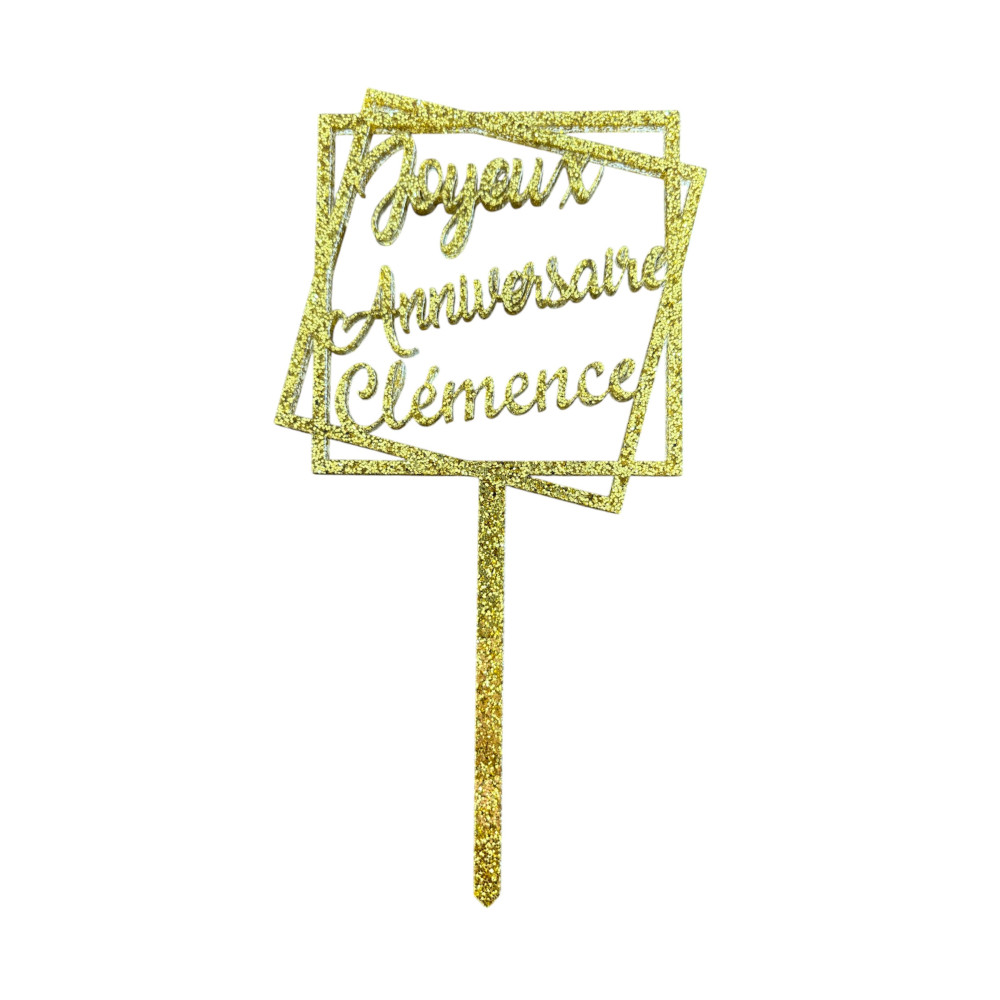 Cake topper à personnaliser