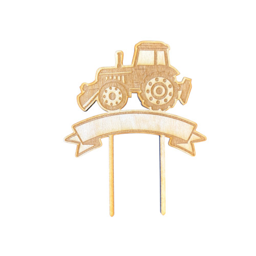 Cake topper tracteur à personnaliser