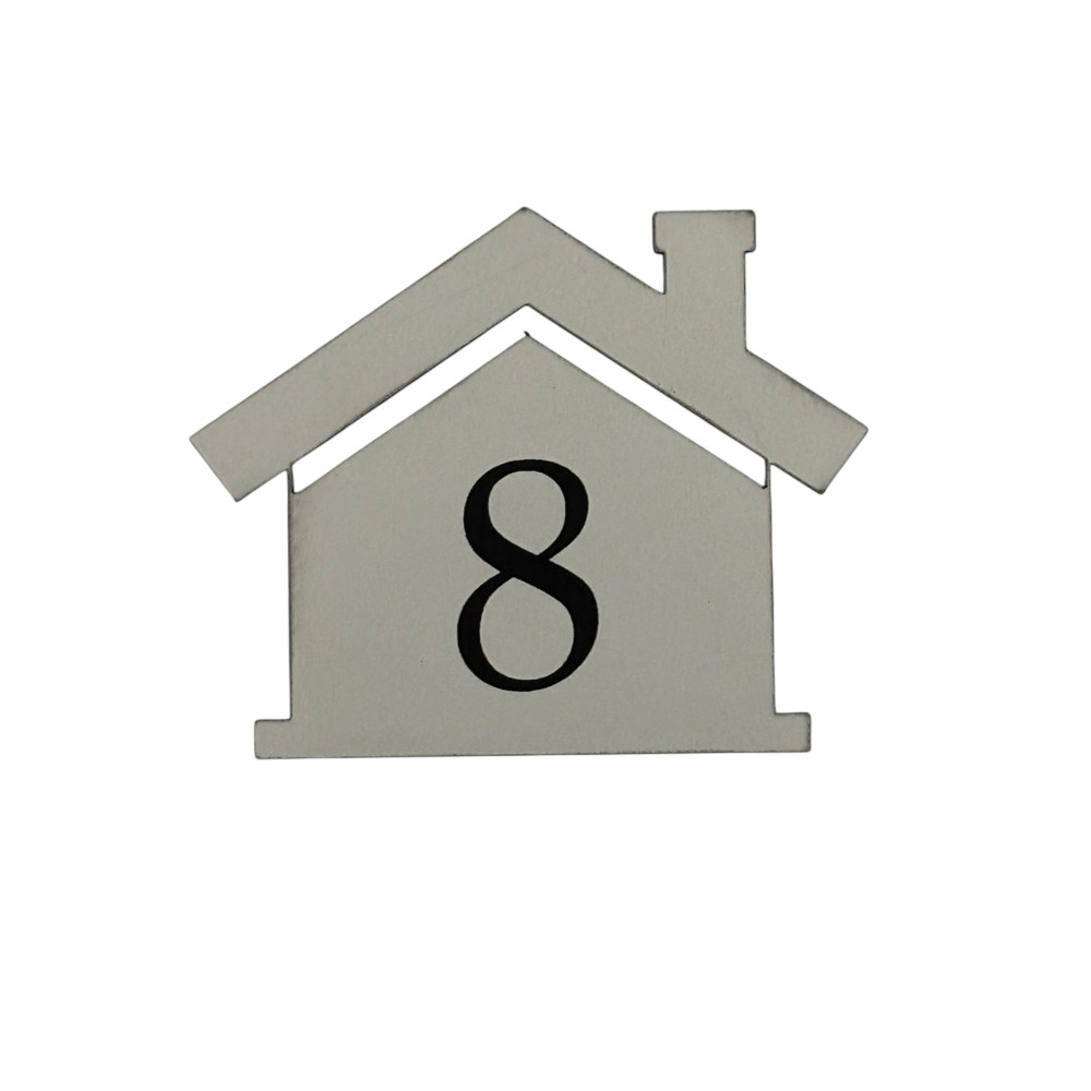 Numéro de boite aux lettres forme maison