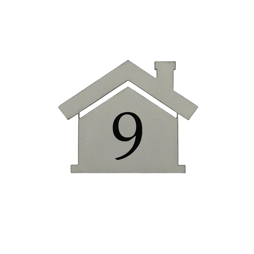 Numéro de boite aux lettres forme maison